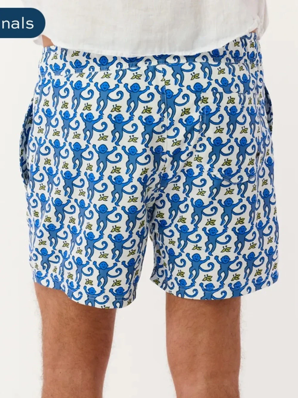 Roller Rabbit Monkey Swim Trunks - Picture 3 of 8